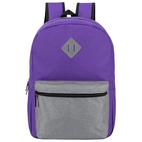 17" Moda West Backpacks For Kids For Elementary, Middle, And High School Bag Purple