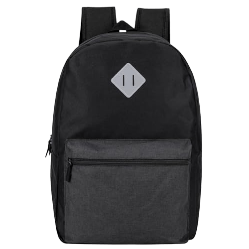 17" Moda West Backpacks For Kids For Elementary, Middle, And High School Bag Black