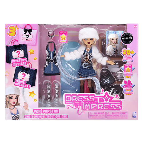 Dress To Impress Deluxe Playset 3 In 1 Fashion Doll Playset-Pop Star