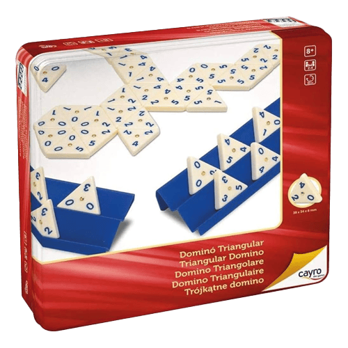 Cayro Triangular Domino Metal Box