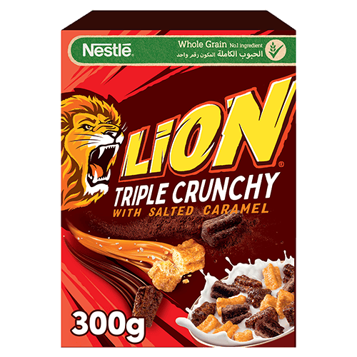 Lion Triple Crunshy With Salted Caramel 300 g