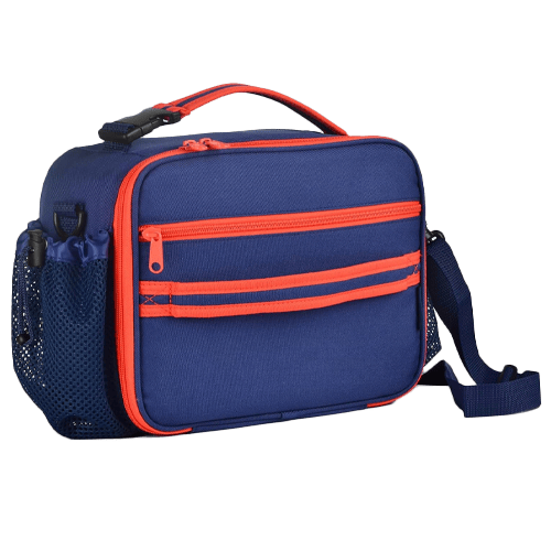 Cerbonny Kids Lunch Box, Dark Blue, Polyester, Insulated Interior, Four Carrying Options