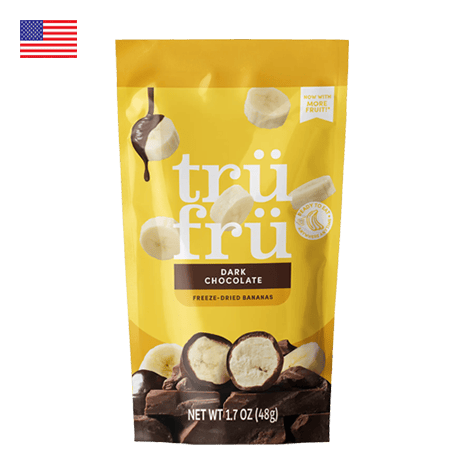 Tru Fru Freeze Dried Bananas In Dark Chocolate 96 g