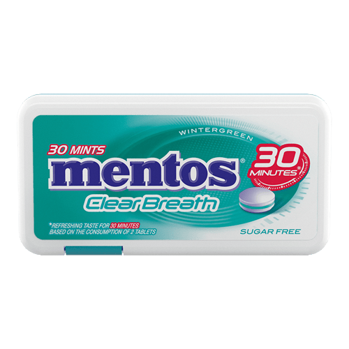 Mentos Mints Candy Clear Breath Winter Green 30 pcs 21 g
