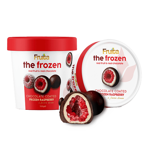 Fruita Ice Cream Chocolate Coated Frozen Rasberry 150 gm