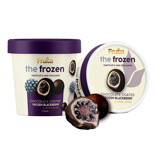 Fruita Ice Cream Chocolate Coated Frozen Blackberry 150 gm