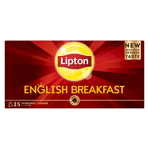 Lipton Black Tea English Breakfast 25 Envelope Teabags