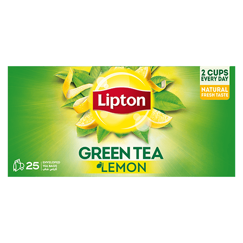 Lipton Green Tea Lemon 25 Envelope Teabags