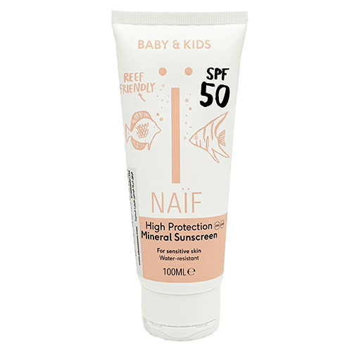 Naif Natural Sunscreen Cream for Baby & Kids SPF50 - 100ml