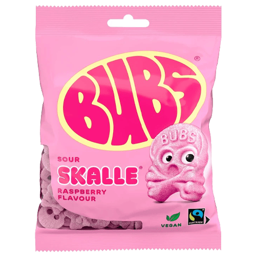 Jaamy Candy Bubs Mini Cool Raspberry Skulls 90 g