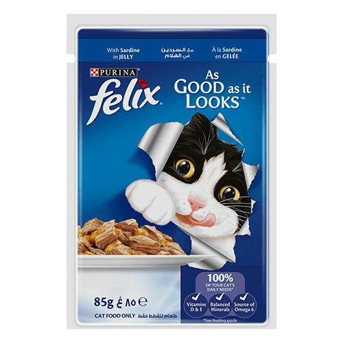 Purina Felix Sardine in Jelly Pack (12x85g)