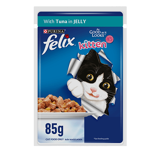 Purina Felix Kitten with Tuna in Jelly (12X85g)