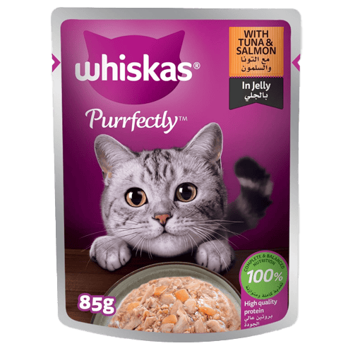 Whiskas Purrfectly Tuna&Salmon 85G