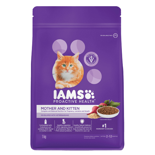 Iams Proactive Health Dry Cat Food for  Mother and Kitten 1 kg