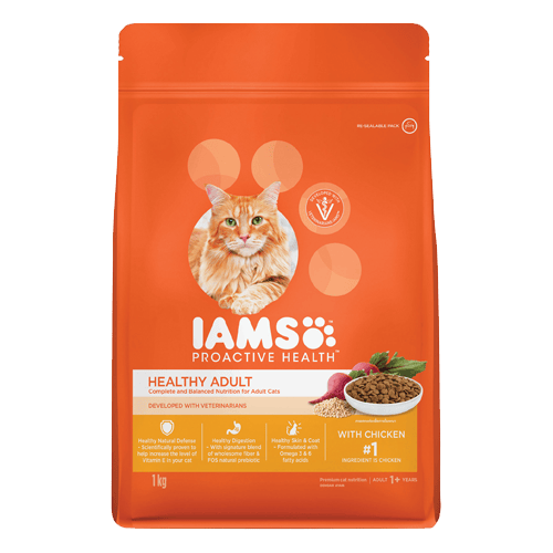 Iams Proactive Health Dry Cat Food Adult with Chicken 1 kg