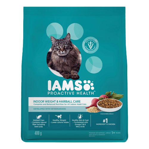 Iams Proactive Health Dry Cat Food Adult with Chicken and Turkey Cat Kibblel 400 gm