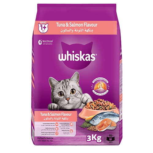 WHISKAS Ad 1+Yr Tuna & Salmon 3kg