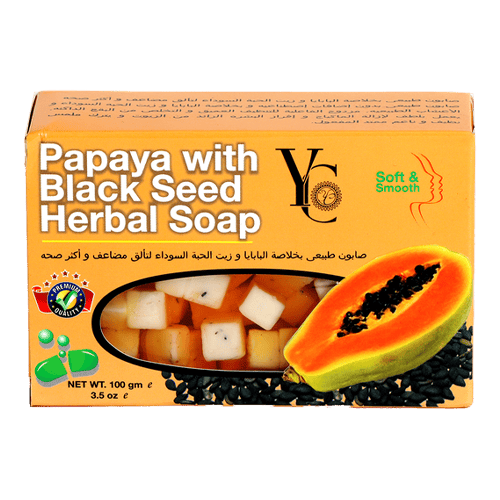 YC Bar Soap 100g With Papaya Extract And Black Seed Oil