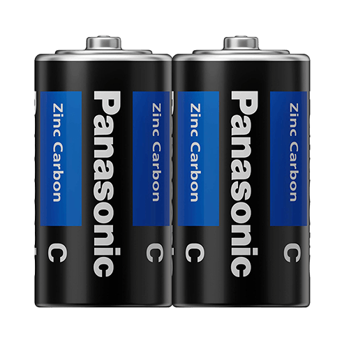 Panasonic Zinc Carbon Battery wrap C2 (2-Piece Pack)