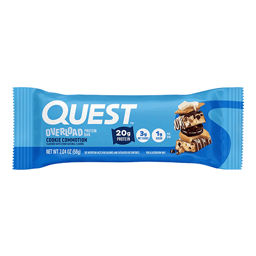 Quest Nutrition Overload Protein Bars, Cookie Commotion, 58g