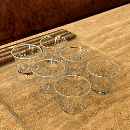 Huroof Arabi Set of 6 Coffee Cups