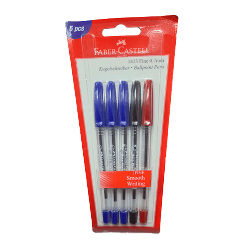 Faber Castell Ballpen 1423 Set Of 5 Assorted