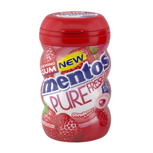 Mentos Gum Strawberry 50 pcs 87.5 g