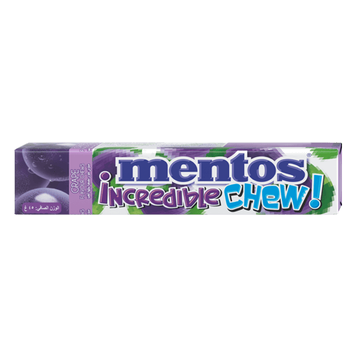 Mentos Incredible Chew Candy Grape Flavor 45 g