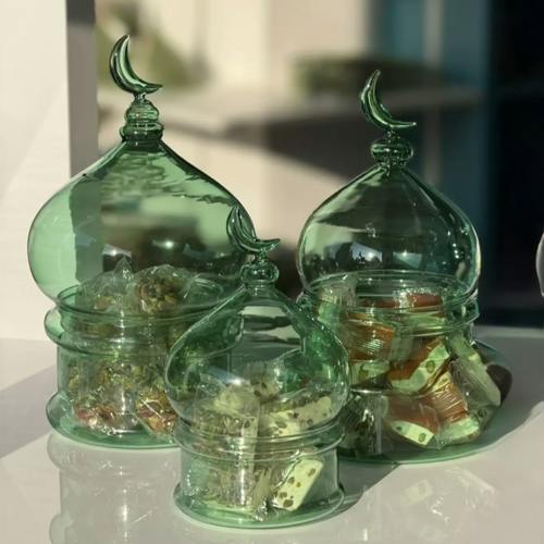 Bi Minarat Green Set Of 3