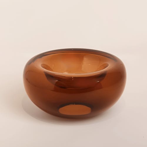 Glass Bowl - Amber 19.5*19.5*10 CM