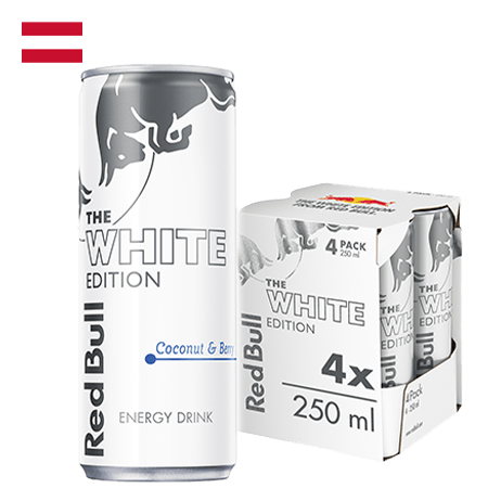 Red Bull Energy Drink White Edition Coconut & Berry 4 x 250ML