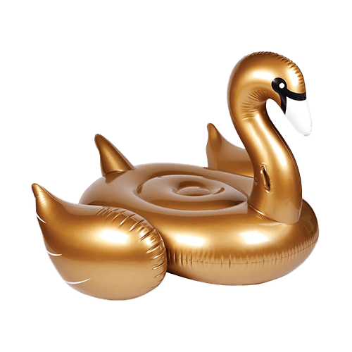 Sunny Life Luxe Ride-On Float Gold Swan