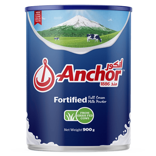 Anchor Tin Fortified Milk Powder Full Cream 900 gm
