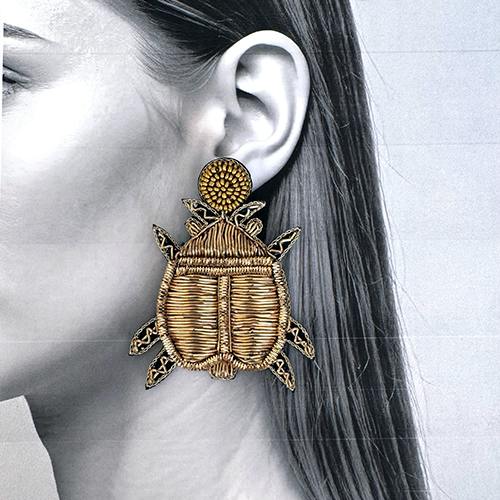 KADABRA Gold Bug Earrings