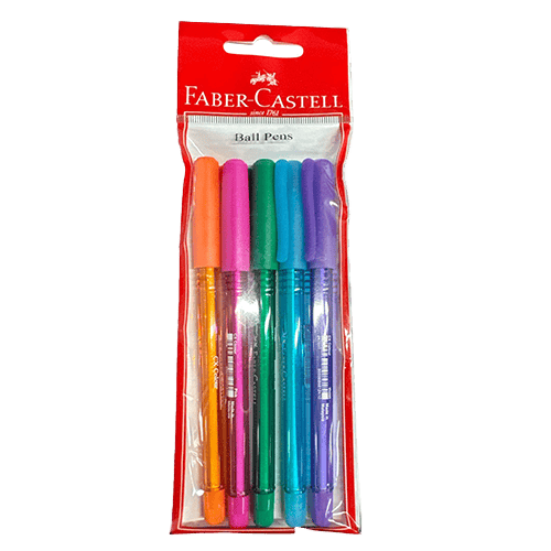 Faber Castell Ball Pen Cx 0.7 Silk Fluo Blister Of 5