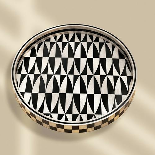 Lulu Round Tray Black 36 CM