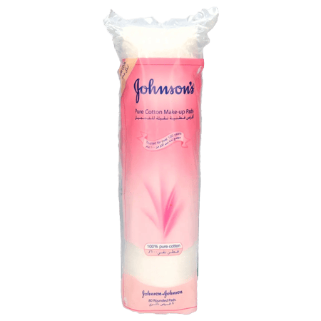 Johnson's Cotton Make Up Pads Pure Rounded 80 pcs
