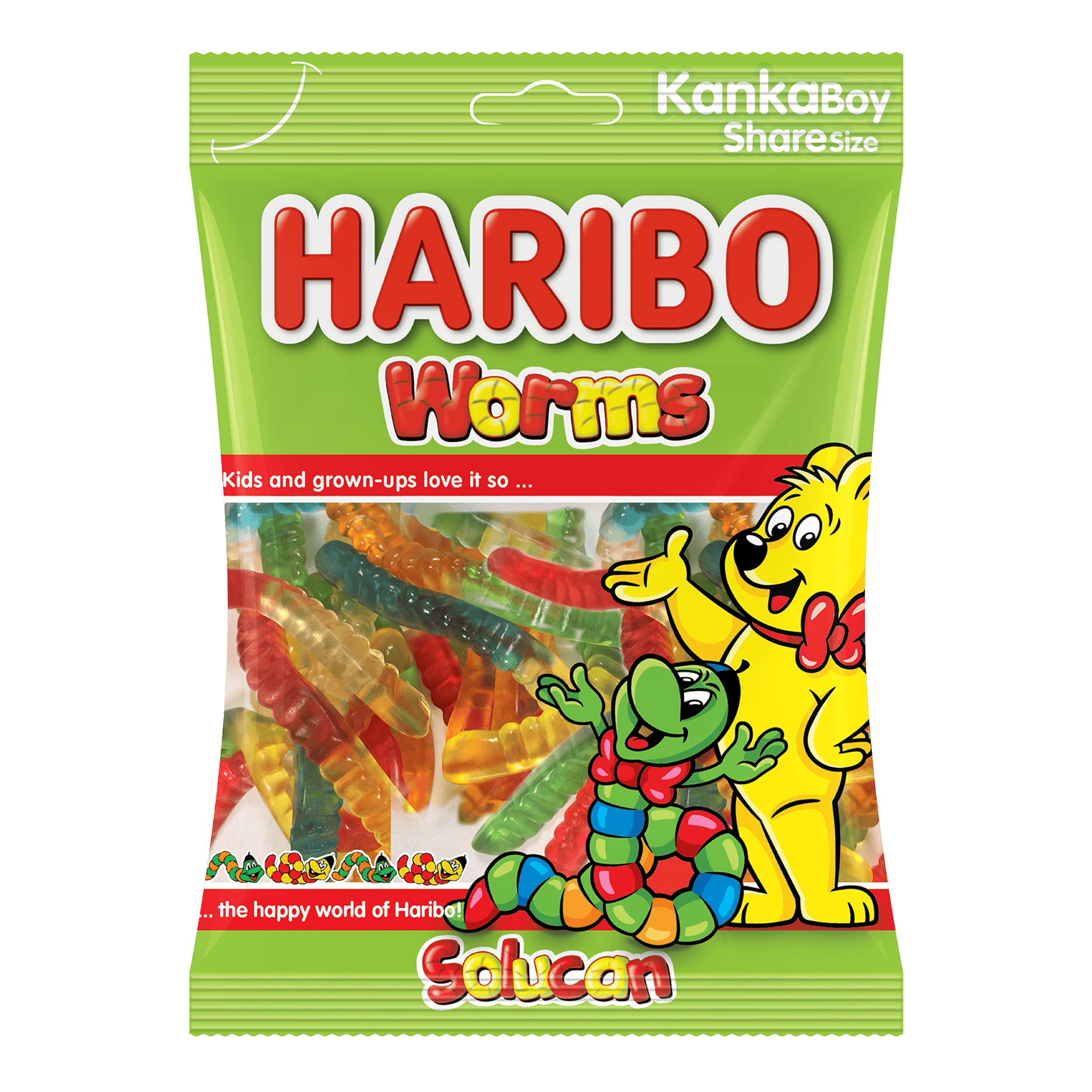 Haribo Candy Worms Jelly 80 g