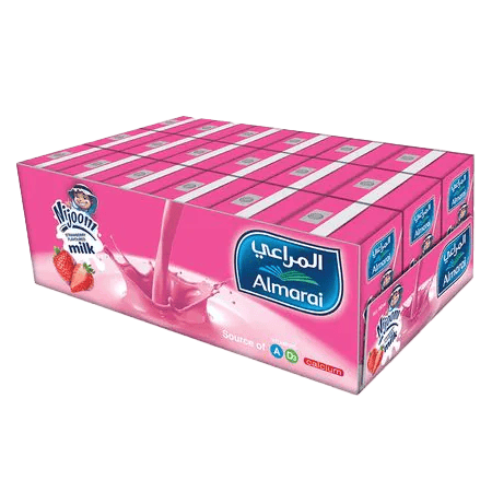 Almarai Strawberry Flavored Milk 18 pcs 200 ml