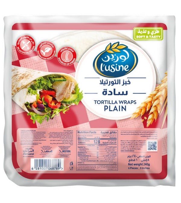 lusine tortilla wraps plain 240 g