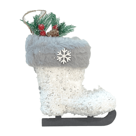 Winter Decorations Skate Shoes Tree Ornaments White 