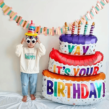 Birthday Cake Shaped Balloon