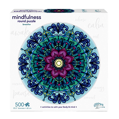 Mindful Living 1000 Pc. Mandala Puzzle – Breathe 