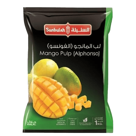 Sunbulah Mango Pulp Alphonso Frozen 1 kg