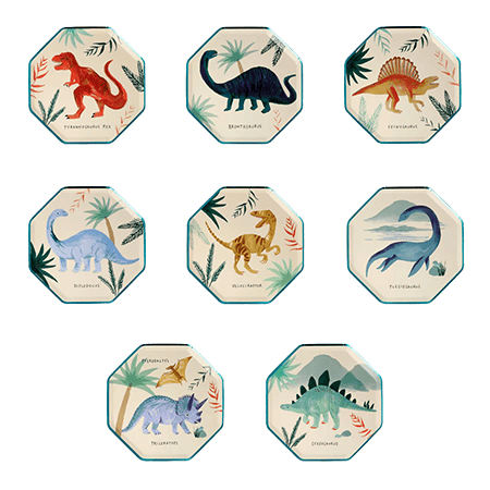 Meri Meri Dinosaur Kingdom Side Plates