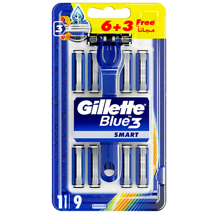 Gillette Blue Smart Hybrid 6+3 Free Shavers