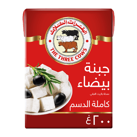 The Three Cows Analogue White Cheese Full Fat 200 gm