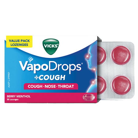VICKS VAPODROPS BERRY 16 lz