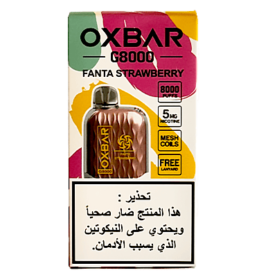 Oxbar Fanta Strawberry 8000 Puffs 5 MG