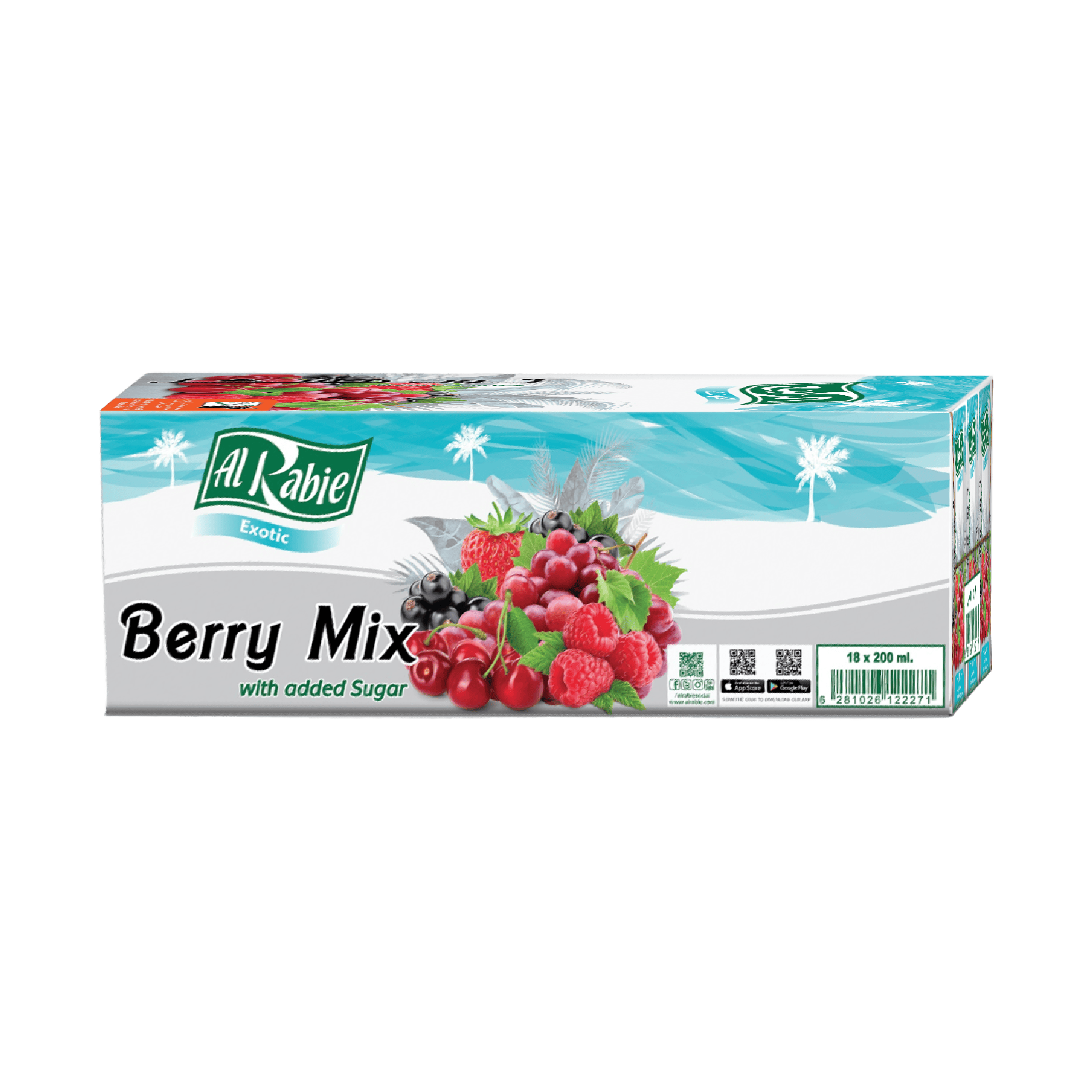 Al Rabie Berry Mix Drink 18 x 185ML